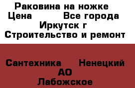 Раковина на ножке › Цена ­ 800 - Все города, Иркутск г. Строительство и ремонт » Сантехника   . Ненецкий АО,Лабожское д.